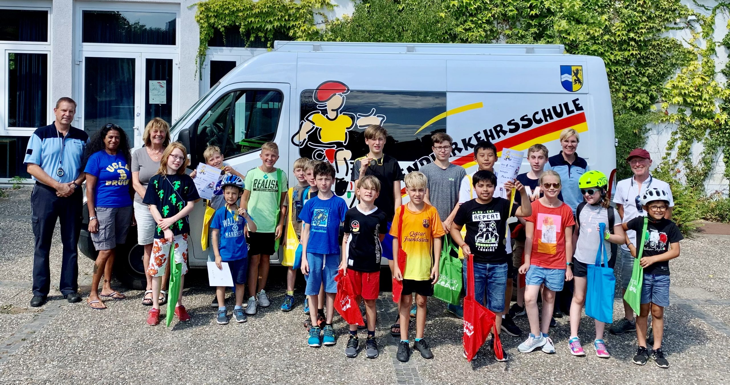 Fahrradparcours beim Ferienspaß